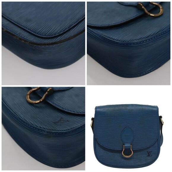 LOUIS VUITTON Epi Saint Cloud PM Shoulder Bag Blue - Picture 10 of 15